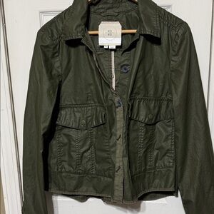 Hei Hei Olive Green Utility Jacket for Women Size Medium